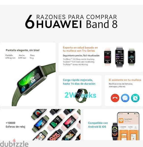 Huawei Band 8 Smartwatch Emerald Green Sealed 2
