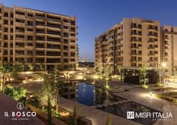 Apartment for sale, immediate receipt, with 10% down payment, in il Bosco, the n ew capital, with Misr Italia