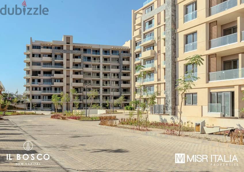 Apartment for sale, immediate receipt, with 10% down payment, in il Bosco, the n ew capital, with Misr Italia 5