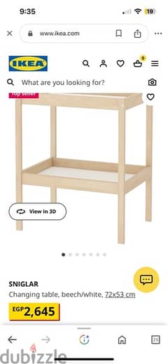 ikea changing table 0