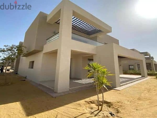 Villa for sale in Ain Sokhna, large area, finished with air conditioners, Azha Village 9