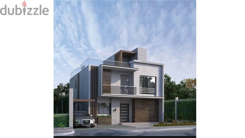 10 years installments for an independent villa with a garden at the price of an apartment in Sheikh Zayed in Compound Park Valley 10