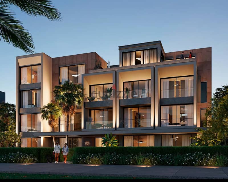 بمقدم 5% شقة متشطبة في كومباوند Palm Hills PX اكتوبر علي طريق الدائري الاوسطي و واصلة دهشور 12