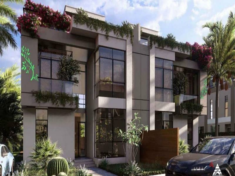TownHouse at SA'ada New Cairo   (Less than company price 10 million. . ) First row on lake 1