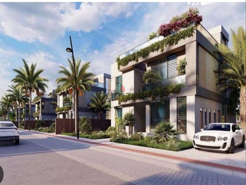TownHouse at SA'ada New Cairo   (Less than company price 10 million. . ) First row on lake 9