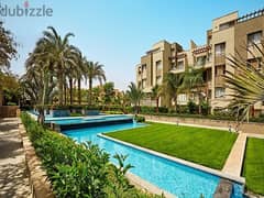 Ground floor apartment with garden, finished, for sale in Swan Lake Hassan Allam Compound, in front of Al-Rehab