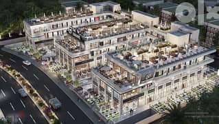 Shop for sale in installments in Shorouk directly from the owner, 65m The Square Mall