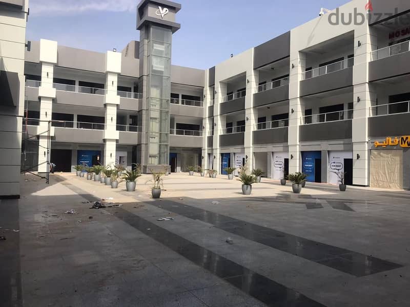 Restaurant for sale in Shorouk, 59 sqm with 55 sqm terrace, immediate delivery, double face, ground floor, two main facades, Dar Misr, the central one 8