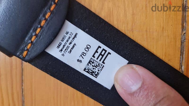 Hugo boss genuine leather belt حزام جلد هوجو بوص ايطالي اصلي جديد 8