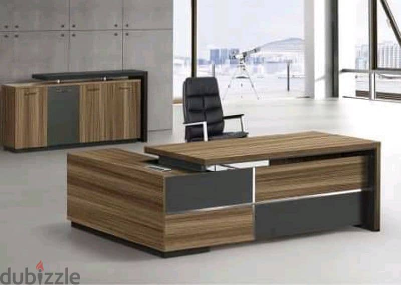 مكتب خشب مدير متوفر منه اكتر من شكل ومقاس ولون modern office furniture 0