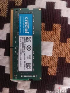 رام لابتوب 16GB DDR4 2666 حالة زي الجديد