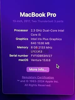 Mac book pro 13 inch 2017