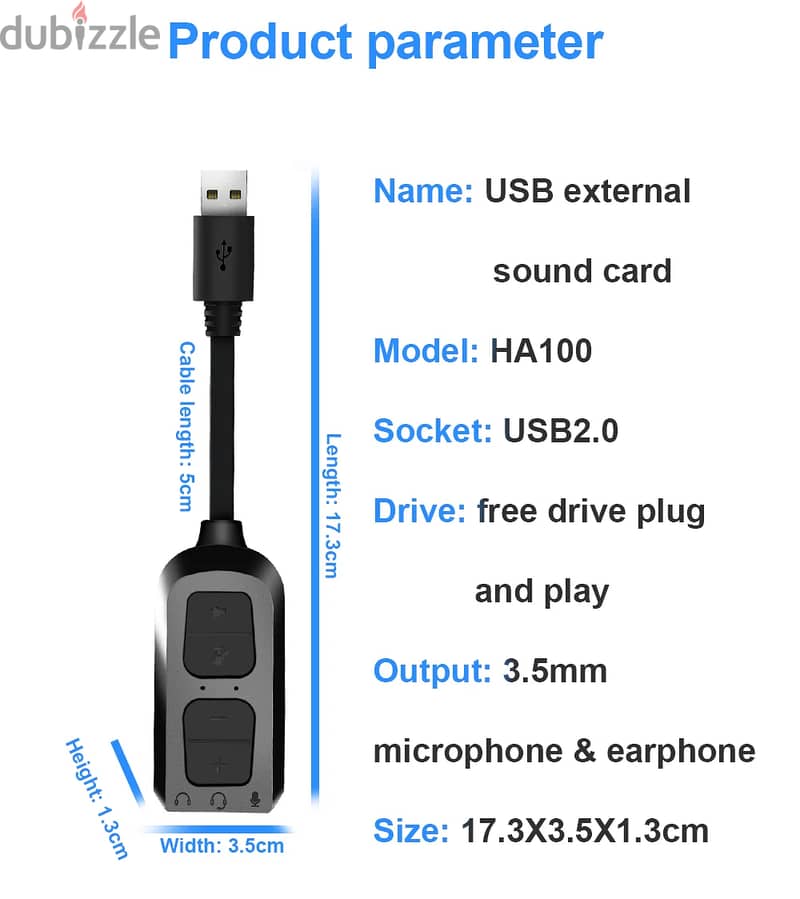 كارت صوت ريدراجون HA100 USB يحول المايك الى مايك احترافي 3