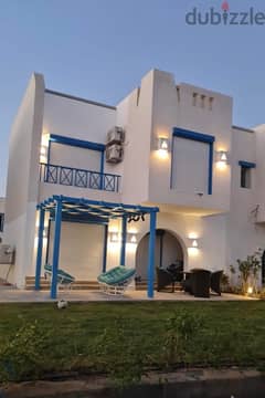 For sale a Twin house with a wonderful view and a charming sea view, double view in Mountain View Ras El Hekma