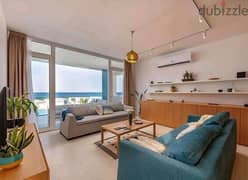 Fully Furnished Ultra Modern 3 bedrooms Chalet in | D Bay | North Coast | Lagoon View Panoramic with ACs with installments over 8 years
