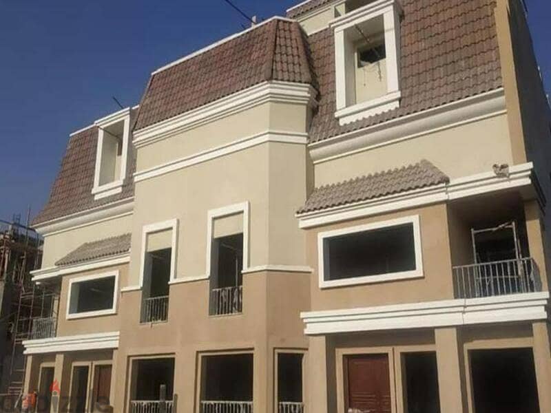 S villa for sale, 5-room corner corner, Saray, New Cairo, next to Madinaty, on the Suez Road, in installments over 8 years, with a 120% discount 2