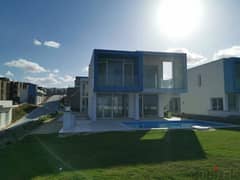 villa for sale in north coast first row sea view ( fully finished )