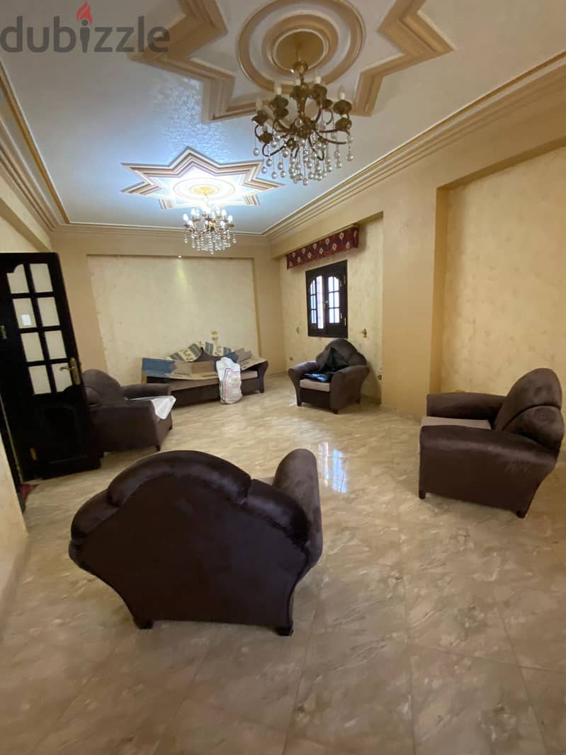 Furnished apartment for rent in Sheikh Zayed, in front of Marvel School 11