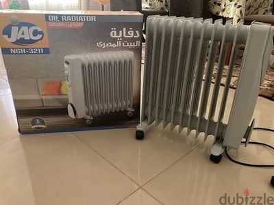 JAC Oil Heater Radiator, 11 Fins, 2000W, Almost New, 3 settings