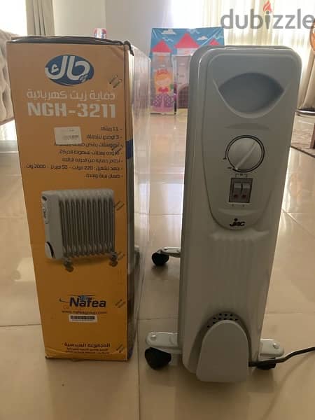 JAC Oil Heater Radiator, 11 Fins, 2000W, Almost New, 3 settings 1