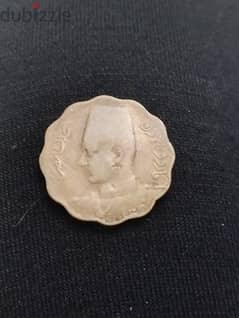 5 مليمات الملك فاروق الاول 1938 0