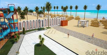 Beach front largest in Hurghada compound with private beach, 6 pools, 4 aquaparks, gym. laundry, security 24h, shops