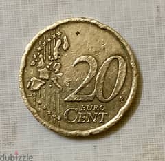 J  حرف EURO CENT 20  للبيع 2000جنيه