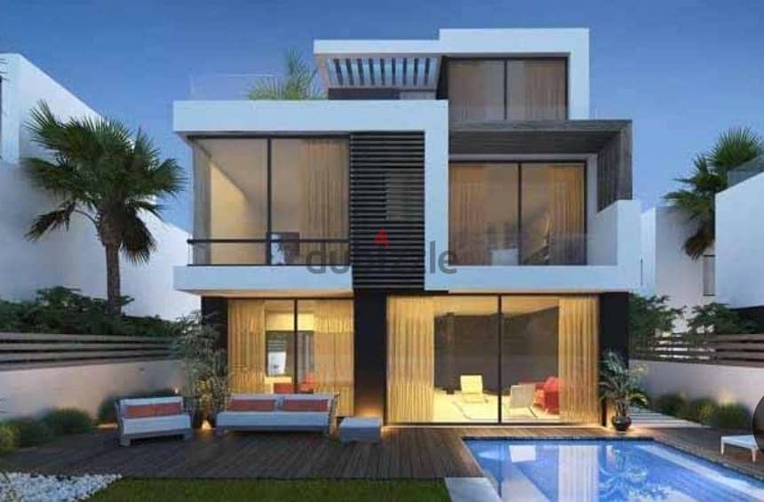 Stand-alone villa, area 275 square meters, 4 rooms, in front of waterfeatures, less than the company’s price, 5 million 3