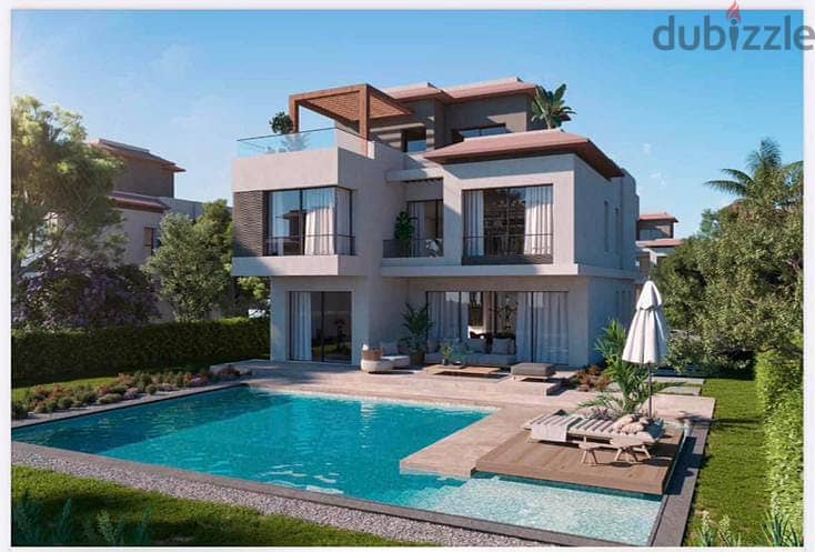 Stand-alone villa, area 275 square meters, 4 rooms, in front of waterfeatures, less than the company’s price, 5 million 4