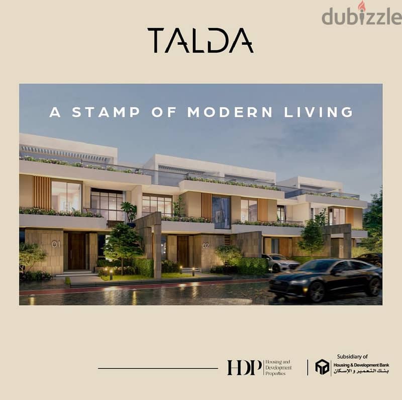 شقة 165 متر للبيع مقدم 930 الف و اقساط علي 9 سنين في كمبوند تالدا في المستقبل سيتي Talda Mostkbal City 5