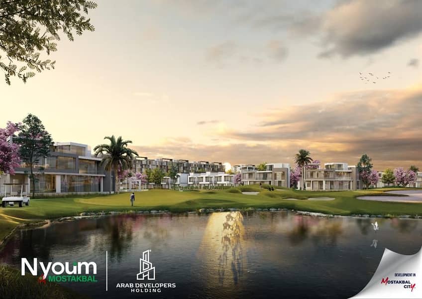 Pay 10% down payment and own your apartment now, 3 years delivery , prime Location in Compound nyoum mostkbel city 5