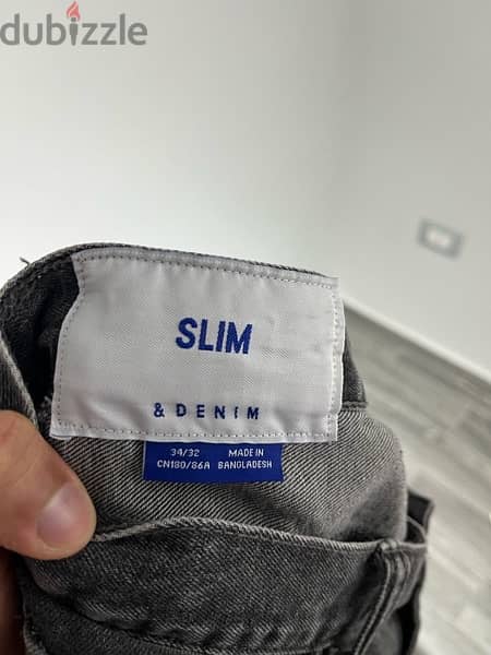 H&M Black Slim Fit jeans Size 34/32 2