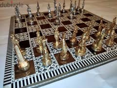 شطرنج صدف طبيعي لوكس