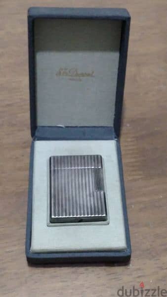 S T Dupont Silver lighter