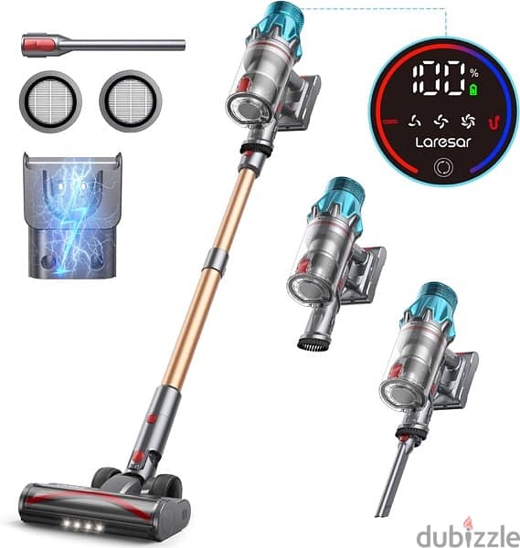 Laresar Ultra 7 Powerful Cordless Vacuum Cleaner 550W/45Kpa Stick 2