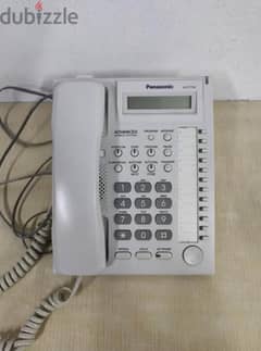 Panasonic Corded Single Line Telephone, White - KX-T7730