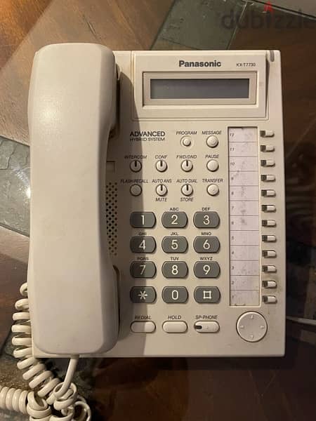 Panasonic Corded Single Line Telephone, White - KX-T7730 3