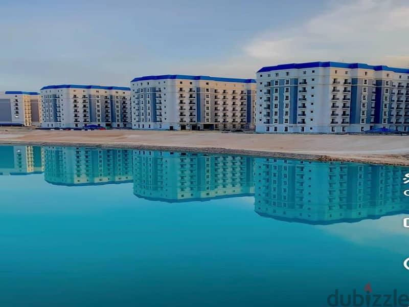 For sale, an apartment of 173 meters with a sea view, immediate receipt and fully finished, in installments, in the Latin Quarter of El Alamein 4