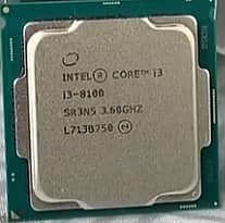i3 8100 CPU معالج 2
