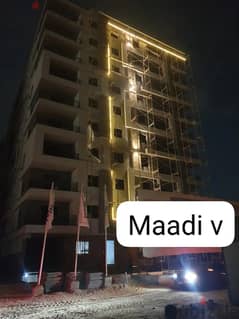Apartment for sale, 100 meters in Zahraa El Maadi, next to the Degla Club, inside a compound, installments over two years