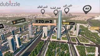 ADMNISTRATION OFFICE 78 SQ M ICONIC TOWER DIRECT BEN ZAYED NEW CAPITAL
