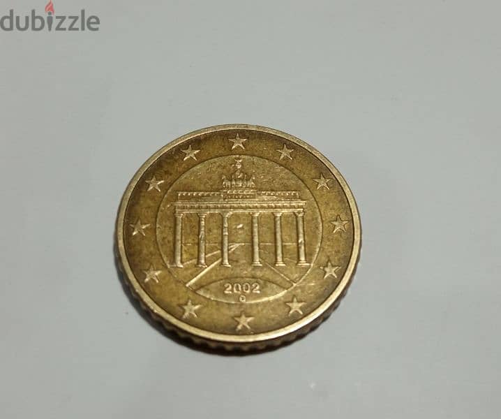 50 يورو سنت حرف D 2002 1