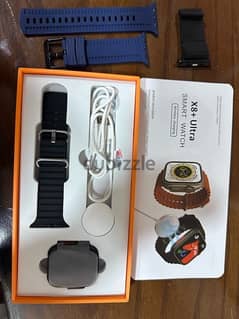 smart watch X8 Ultra Plus with full box and 2 extra straps 0