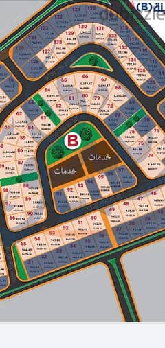 للبيع ارض 950م بيت الوطن منطقة B بجوار جامعة بدر