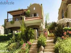 ready to move ,stand alone villa for sale in el shrouk city ,new cairo ,la vista patio prime very prime locaton , lakes view