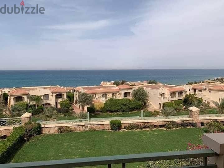 ready to move with installments, chalet for sale in Ain Sokhna, La Vista Village, minutes from Porto Sokhna, 3 rooms on the sea, fully finished 6