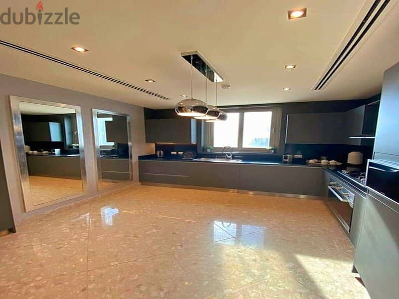 Penthouse 230 meters fully finished for sale in Swan Lake Hassan Allam Compound in front of Al-Rehab 13