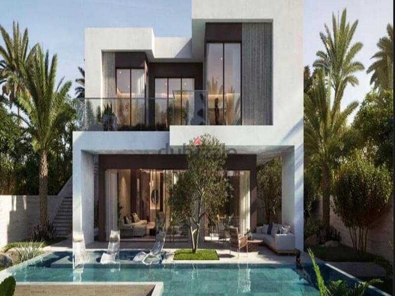 Villa with 10% down payment, finished, with air conditioning, by Naguib Sawiris, in Ora Companies, Solana Compound, Sheikh Zayed, Solana West, New Zay 6