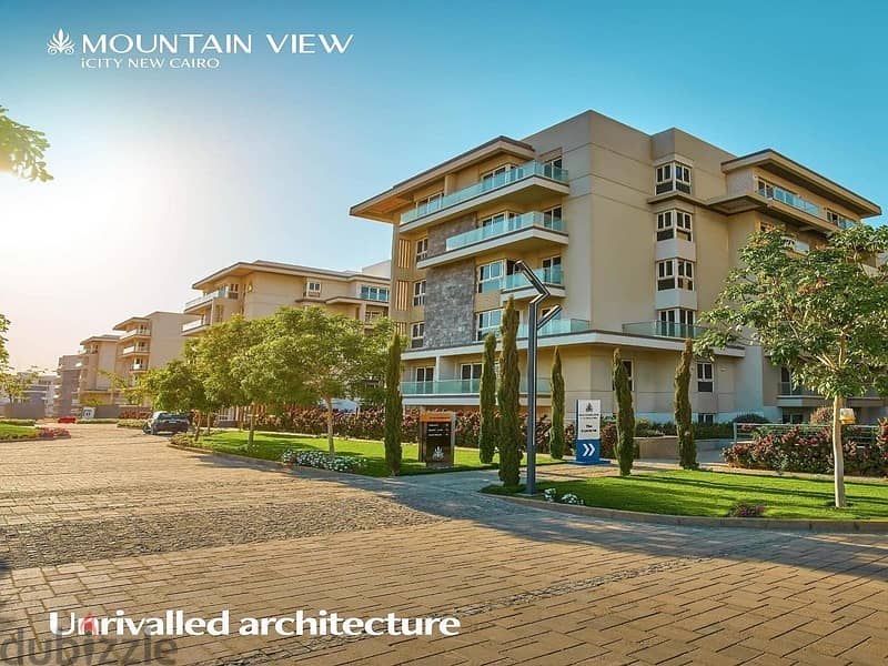 IVilla garden SEMI FINISHED WITH PRIME LOCATION  for sale at Mountain View Icity - NEW CAIRO 2