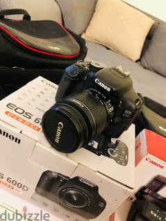 Canon 600D with 18-55 and 50 mm lenses